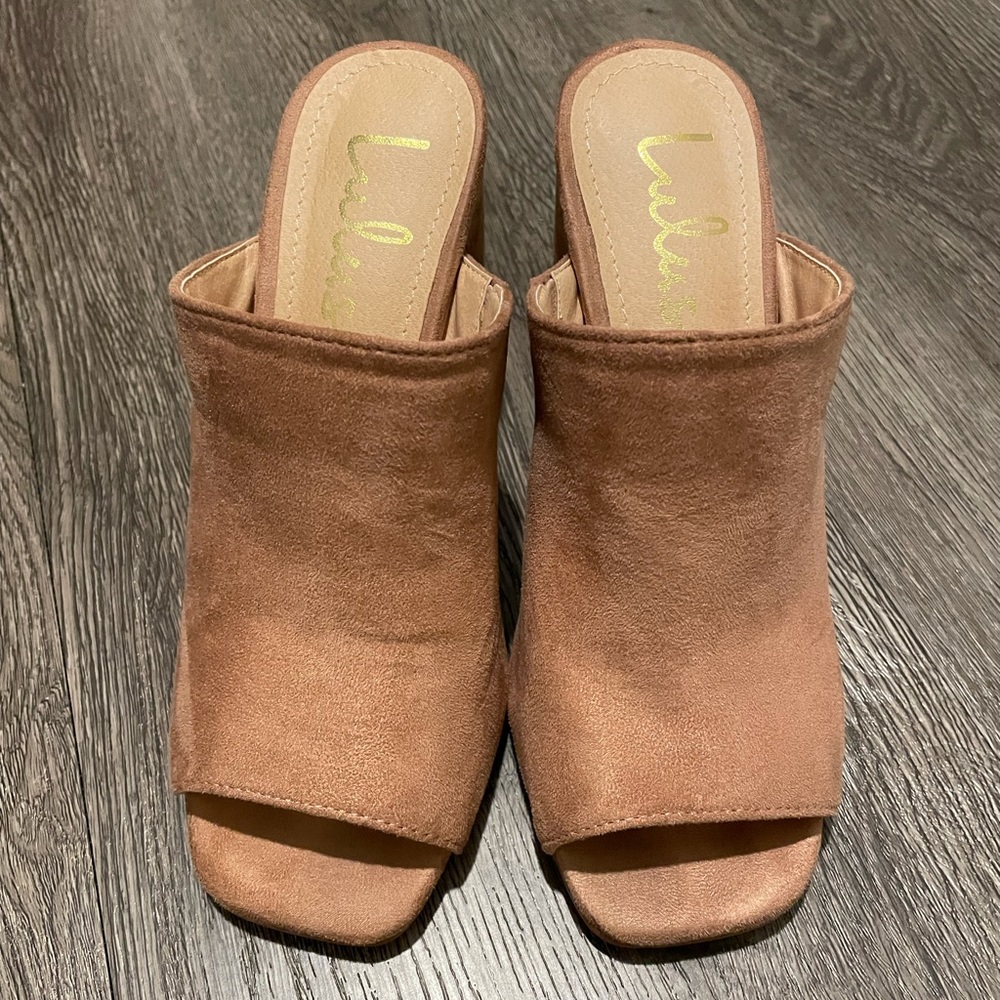 Lulu's Blush Suede Heels - Picture 2 of 6